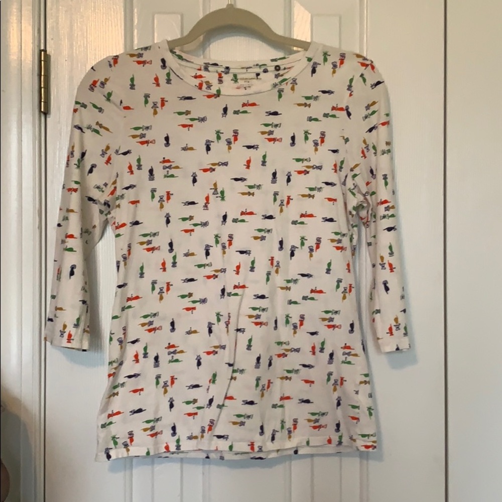 Pilcro and Letterpress 3/4 length shirt